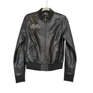 NWT HOT TOPIC Nightmare Before Christmas Skellington Embroidered Bomber Jacket S